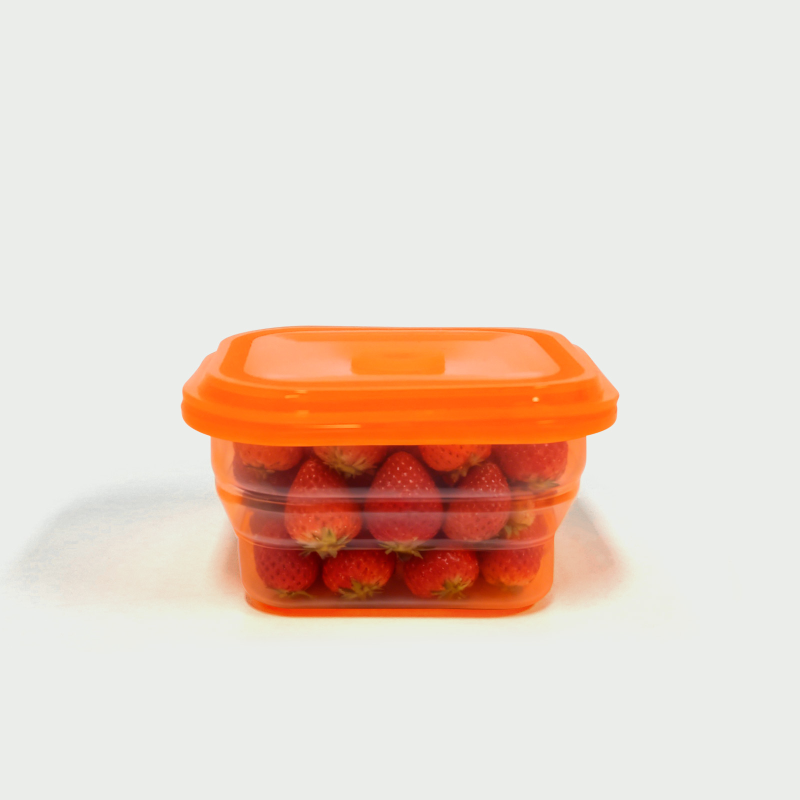 400ML Silicone Square Bowl Orange