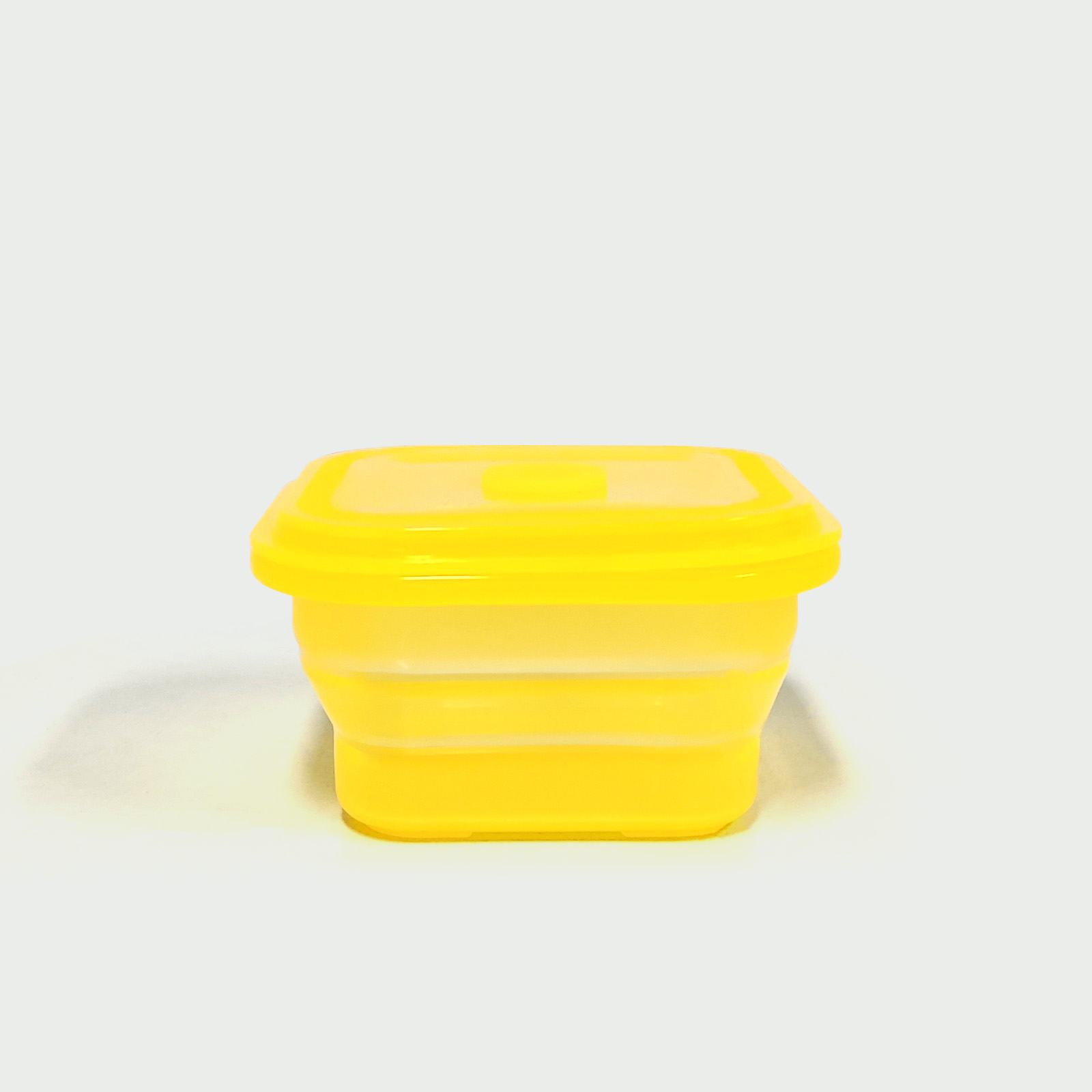 400ML Silicone Square Bowl Yellow