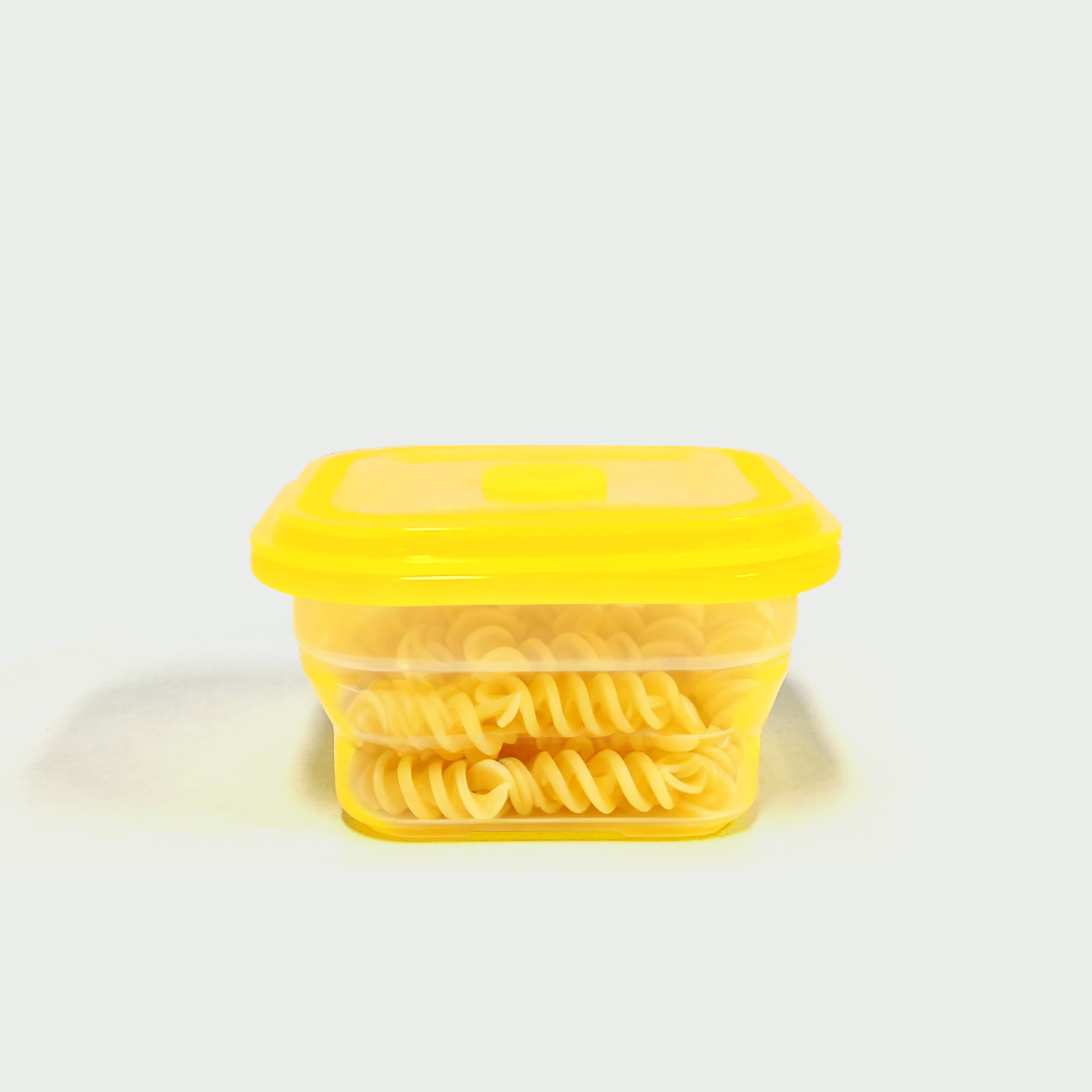 400ML Silicone Square Bowl Yellow