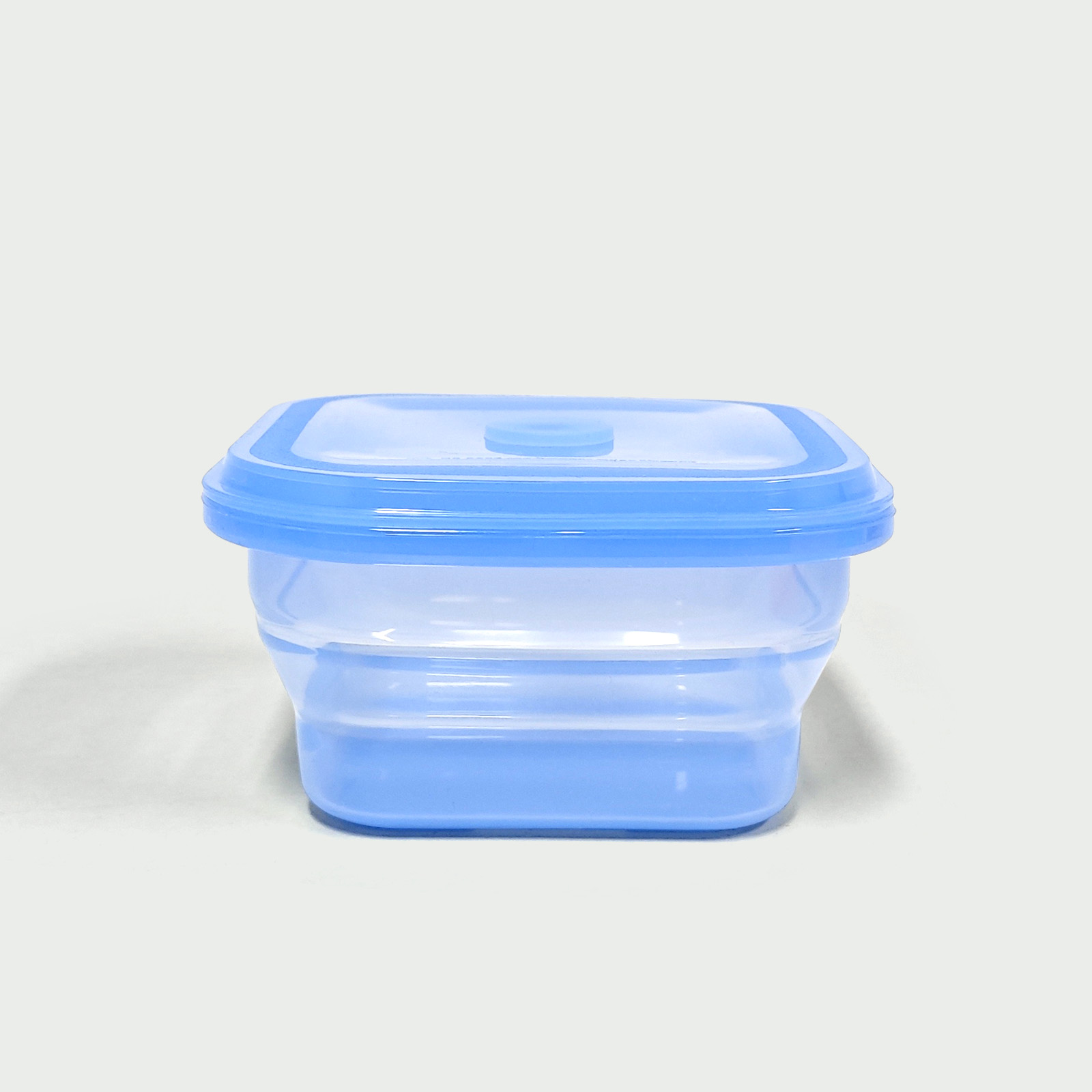 600ML Silicone Square Bowl Blue