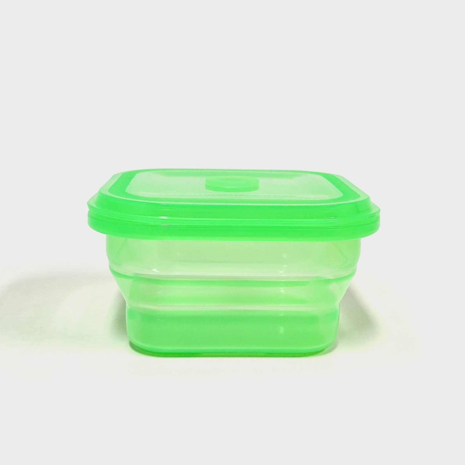 600ML Silicone Square Bowl Green