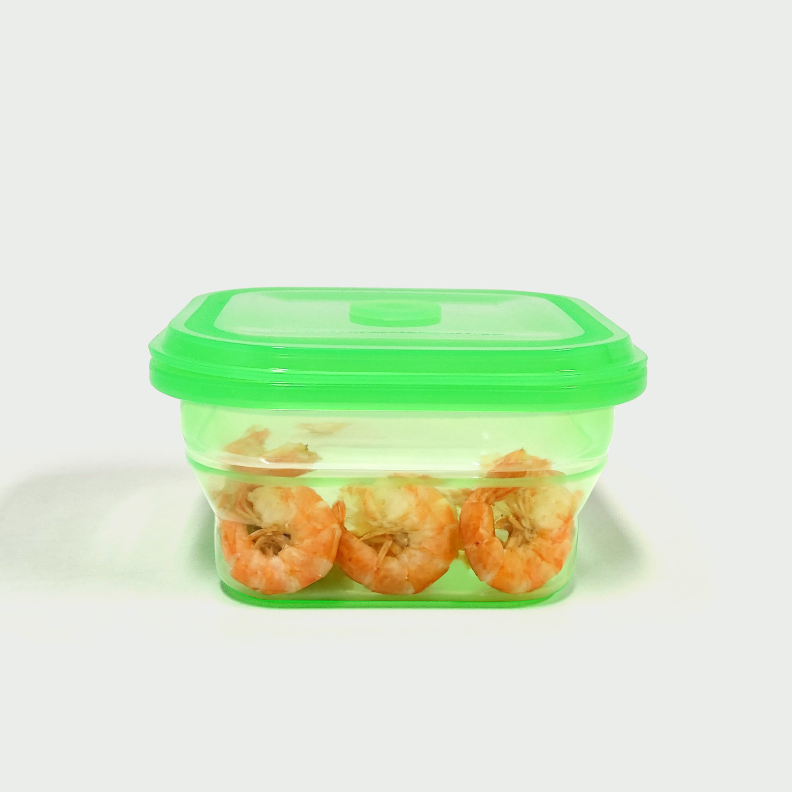 600ML Silicone Square Bowl Green