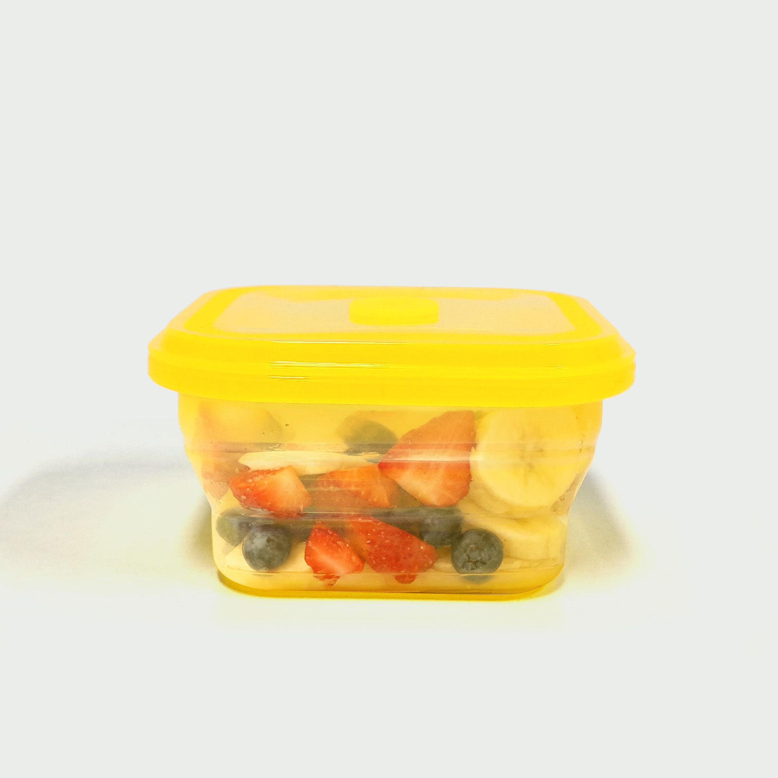 600ML Silicone Square Bowl Yellow