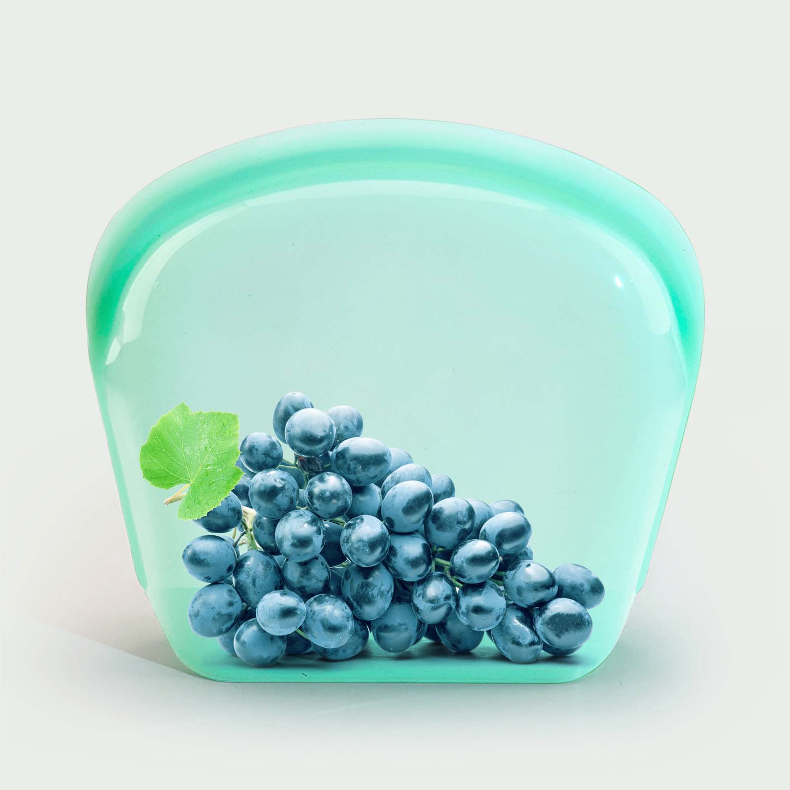 2000ml collapsible silicone storage bag – reusable eco-friendly food container for bulk meal prep, sous vide, and freezer organization.