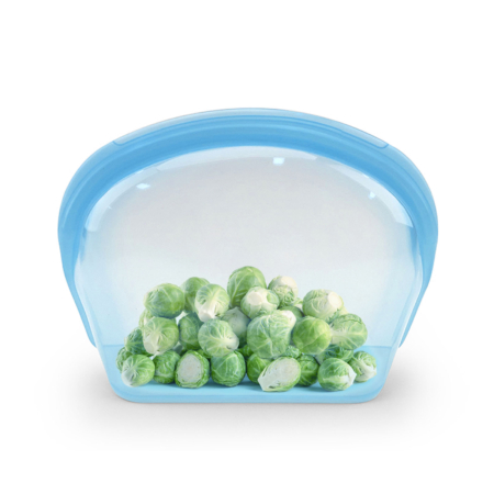 1000ml collapsible silicone storage bag – reusable eco-friendly food container for bulk meal prep, sous vide, and freezer organization.
