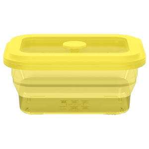 Collapsible Square Silicone Food Container - Space-Saving, Leakproof & BPA-Free. Perfect for Office, Travel & Eco-Friendly Meal Prep. Microwave & Dishwasher Safe