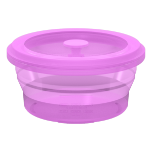 Collapsible Square Silicone Food Container - Space-Saving, Leakproof & BPA-Free. Perfect for Office, Travel & Eco-Friendly Meal Prep. Microwave & Dishwasher Safe
