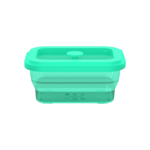 Collapsible Square Silicone Food Container - Space-Saving, Leakproof & BPA-Free. Perfect for Office, Travel & Eco-Friendly Meal Prep. Microwave & Dishwasher Safe