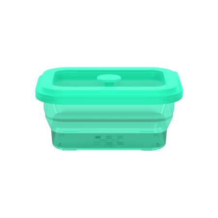 Collapsible Square Silicone Food Container - Space-Saving, Leakproof & BPA-Free. Perfect for Office, Travel & Eco-Friendly Meal Prep. Microwave & Dishwasher Safe