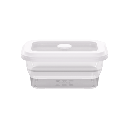 Collapsible Square Silicone Food Container - Space-Saving, Leakproof & BPA-Free. Perfect for Office, Travel & Eco-Friendly Meal Prep. Microwave & Dishwasher Safe