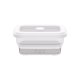 Collapsible Square Silicone Food Container - Space-Saving, Leakproof & BPA-Free. Perfect for Office, Travel & Eco-Friendly Meal Prep. Microwave & Dishwasher Safe