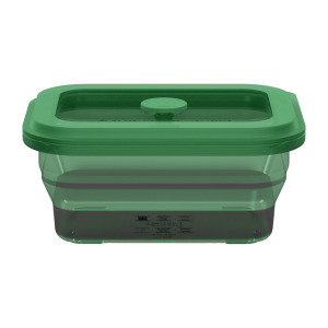 Collapsible Square Silicone Food Container - Space-Saving, Leakproof & BPA-Free. Perfect for Office, Travel & Eco-Friendly Meal Prep. Microwave & Dishwasher Safe