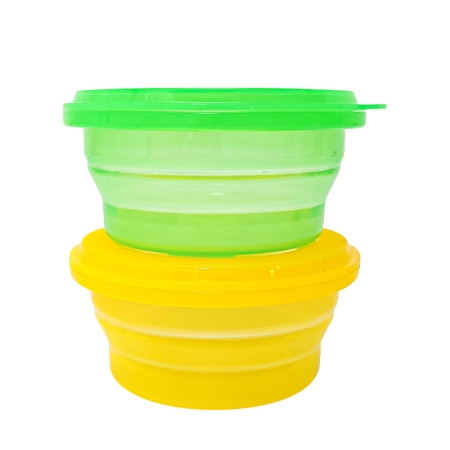 Silicone Round Bowls 2 Piece Set