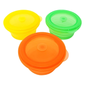 Silicone Round Bowls 3 Piece Set