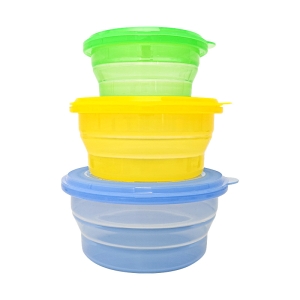 Silicone Round Bowls Set