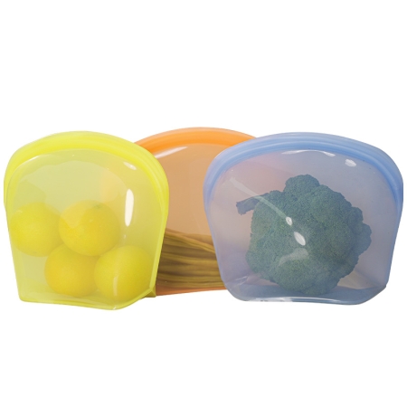 2000ml collapsible silicone storage bag – reusable eco-friendly food container for bulk meal prep, sous vide, and freezer organization.